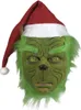 Grinch Maske Weihnachtliche Grüne Monster Maske Weihnachts Produktbild-Vorschau 1