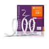 A coiled LED light strip is displayed in front of its packaging. Produktbild-Vorschau