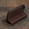 TORRO iPhone 15 Leder-Wallet-Hülle (mit Standfunktion) – Produktbild-Vorschau 2