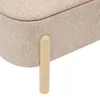 Muka-sitzbank mit stauraum, oval, 1-sitzer, beige  - Produktbild-Vorschau 4