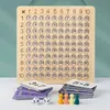 Montessori násobilka Dřevo 22x22 cm s 100 kartami a Náhled obrázku produktu 2