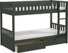 FURNLUX Etagenbett Viggo Grün 90x200cm / Hauptfarbe: Grün / Produktbild-Vorschau 3