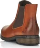 A close-up side view of a brown leather Chelsea boot. Produktbild-Vorschau