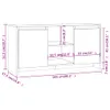 vidaXL TV skříňka Sonoma dub 102x37,5x52,5 cm materiál na Náhled obrázku produktu 9