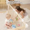 Laufstall Baby XXL aus Kiefernholz natur – Laufgitter  mit Produktbild-Vorschau 9