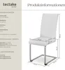 tectake® Set Schwingstuhl Bettina gepolstert mit Produktbild-Vorschau 5