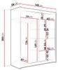 MIRJAN24 Schwebetürenschrank Camino III, Garderobe mit zwei Produktbild-Vorschau 4