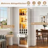 Mobiletto per vino 55 x 40 x 200 cm con LED RGB, 8 Anteprima dell’immagine prodotto 5