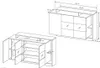 Furniture24 Kommode ALVA Sideboard 155 cm breit 3 Türiger Produktbild-Vorschau 2