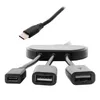 System-S USB 3.1 Type C male zu 2 x USB Typ A und 1x USB Produktbild-Vorschau 4