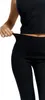 Damen Leggings Sportlich Hohe Taille Blickdicht Gerippt Produktbild-Vorschau 3