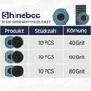 Brúsne kotúče 50 mm, 30 kusov brúsnych kotúčov s hrubosťou Náhľad obrázku produktu 5