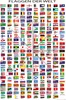 A collage of many national flags arranged in a radial pattern, with the title 'FLAGGEN DER WELT' at the top. Náhled obrázku produktu
