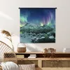 MuchoWow® Wandteppich Wandbehang Meer - Eis - Nordlicht - Produktbild-Vorschau 6
