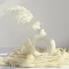 INF Bouquet de Fleurs Séchées Blanches - 21 Tiges d'Herbe Voir les images du produit 3