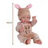 Woopie Royal-babypop in konijntjesoutfit, 46 cm Productafbeelding-voorbeeld 3
