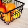 Cesto per frutta e verdura in metallo nero, impilabile Anteprima dell’immagine prodotto 5
