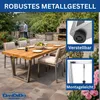 DanDiBo 2x nohy stolu z nerezové oceli 72 x 72 cm rám stolu Náhled obrázku produktu 4