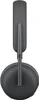 A top-down view of a pair of dark gray headphones against a white background. Voir les images du produit