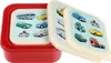 Snack Box 3er Set Road Trip Kunststoff Lunchbox Auto Produktbild-Vorschau 2