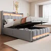 STILVORA Polsterbett 140x200 Doppelbett mit  Produktbild-Vorschau 3