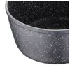 Close-up view of the speckled interior and exterior of a pot or pan. Produktbild-Vorschau