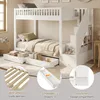 Flieks stapelbed 90x200 cm met 2 lades, kinderbed met trap Productafbeelding-voorbeeld 8