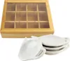 OTIX Teebox mit 4x Teabag Haltern Teekiste 12 Fächer Produktbild-Vorschau 1
