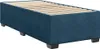 vidaXL Boxspringbett mit Matratze Dunkelblau 90x190 cm Samt Produktbild-Vorschau 5