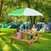 GOPLUS Kindersitzgruppe mit Sonnenschirm, 3 in 1 Kinder Produktbild-Vorschau 2