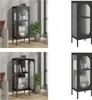 vidaXL Sideboard Noir 40x35x105 cm Verre et acier - Voir les images du produit 1
