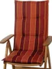 Auflage Hocker Naxos extra 20208-3 terracotta-rot gestreift Produktbild-Vorschau 2