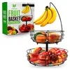 Dayshake Obstschale mit Bananenaufhänger - Runder Obstkorb Produktbild-Vorschau 1