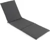A gray chaise lounge cushion on a white background. Anteprima dell’immagine prodotto