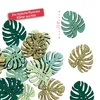 Oblique Unique Konfetti Monstera Blätter aus Holz Tisch Produktbild-Vorschau 2