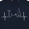 Spreadshirt Zimmerer Zimmermann Tischler Herzschlag Mit Produktbild-Vorschau 2