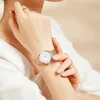 Alienwork Armbanduhr Damen Roségold Metall Mesh Armband Produktbild-Vorschau 5