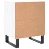 vidaXL Nachttische 2 Stk. Hochglanz-Weiß 40x30x50 cm Produktbild-Vorschau 8