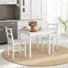 Set da pranzo HOMCOM da 3 pezzi, tavolo da pranzo con 2 Anteprima dell’immagine prodotto 2