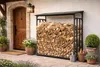 Metall Kaminholzregal Außen 185 x 70 x 185 cm, Pro - 40 mm Produktbild-Vorschau 3