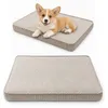 Hundebett Hundekissen Hundematte Cord 45X65X8 Cm Beige Produktbild-Vorschau 1