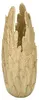 Mauro Ferretti Vase Federn 32x34x80 cm goldfarben Produktbild-Vorschau 1
