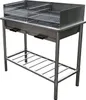 JW Edelstahl Grilltisch Holzkohle-Grill für Outdoorküche Produktbild-Vorschau 2