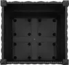 Top-down view of an empty black planter box. Náhľad obrázku produktu