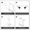 S'AFIELINA Miroir de salle de bain avec étagère 60 × 80 × Voir les images du produit 6