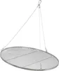 A round metal grill grate suspended by wires against a white background. Anteprima dell’immagine prodotto