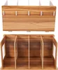 Holz DIY Desktop Bücherregal Rack Bücher DVD Lagerung Produktbild-Vorschau 4