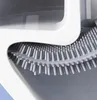 A close-up view of the bristles of a silicone toilet brush. Náhled obrázku produktu