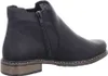 A side view of a black leather ankle boot with a zipper closure. Náhled obrázku produktu