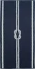 Strandtuch XXL aus Baumwolle, 100x200 cm, marine-weiß Produktbild-Vorschau 1